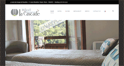 Desktop Screenshot of hotel-lacascade.fr